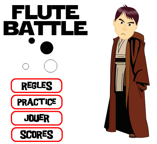 Flute Battle : apprendre facilement les notes de flute à bec