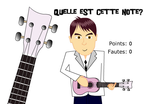 Reconnaitre le snotes d'un ukulélé