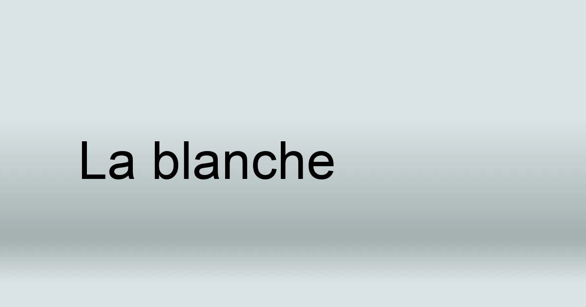 Définition de blanche - Notions de solfège
