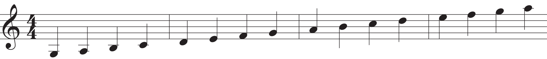 Tessiture d'une trompette pour débutant